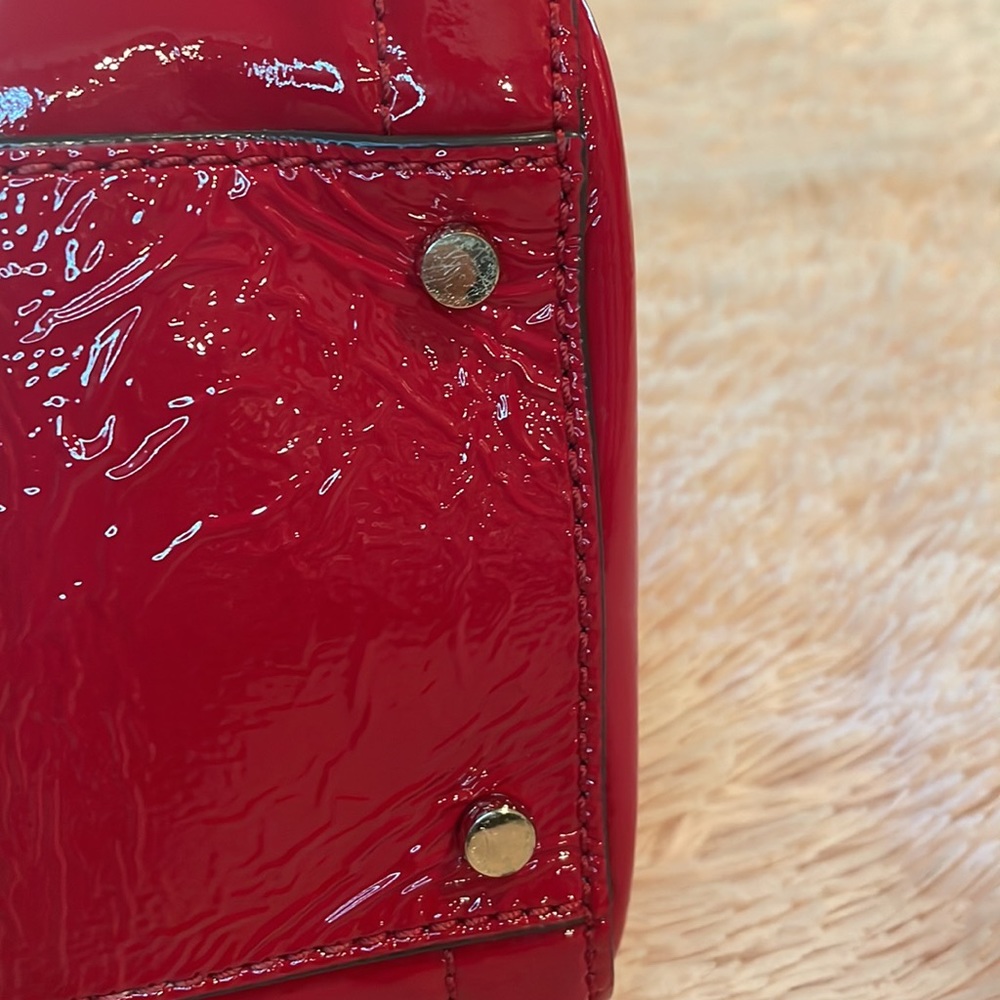 Kate Spade NY Red Patent Leather tote bag - Picture 7 of 15